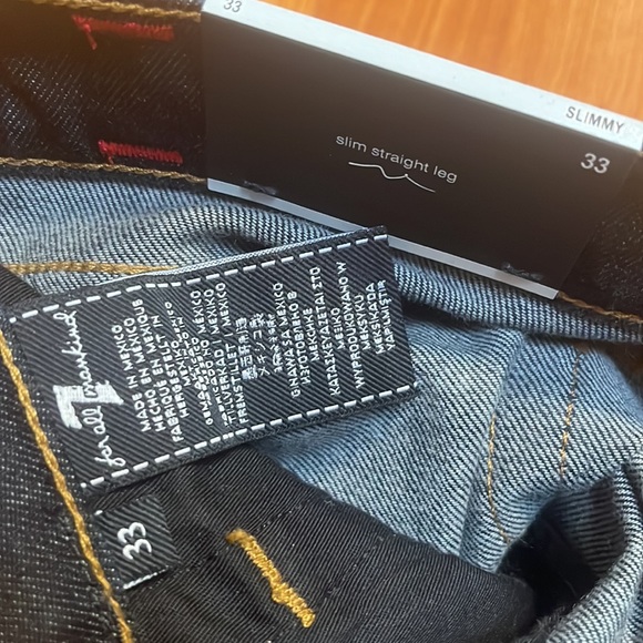 NWT| 7 For All Mankind | Luxe Performance Slimmy Jeans Denim - Picture 3 of 5